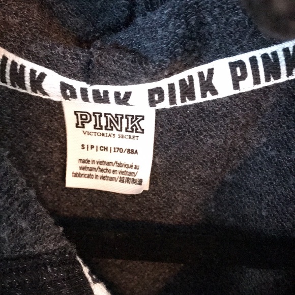 Victoria Secret Pink Oversized Zip Up Hoodie! Size Small - Picture 3 of 4